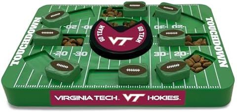 Pets First NCAA Virginia TECH Large Puzzle Toy, Dog Puzzle Treat Toy, New Large Size, Interactive Dog Treat Toy, Dog Slow Feeding Toy