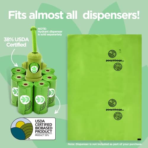 The Original Poop Bags® Countdown Rolls, Dog Poop Bags, 960 Counts Dog Bags, 38% Plant Based & 62% PE Dog Bag, Poop Bag, 9x13 Inches Doggy Poop Bags, Unscented Dog Waste Bags