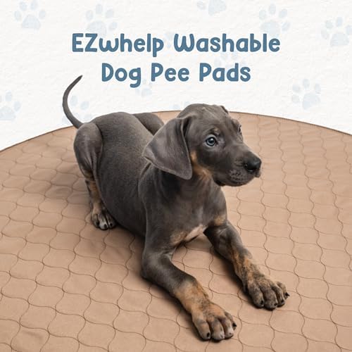 EZwhelp Reusable Dog Pee Pad, Washable Waterproof Round 48 in Mat, 1 Pack