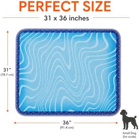 Washable Pee Pads for Dogs, Blue, 31"x36", 2 Pack