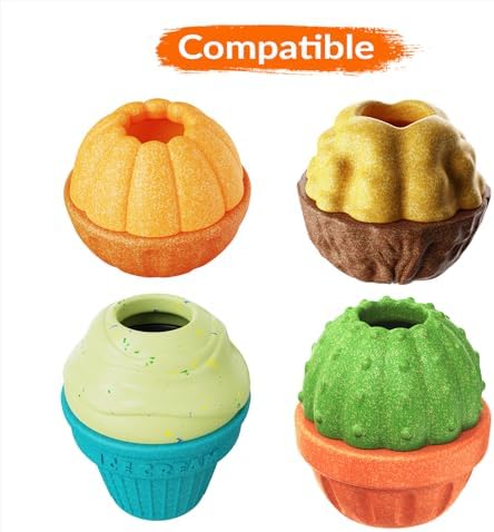 KADTC 6-Pack Frozen Treat Cups with Lid for 3-in-1 FrostLick Dog Lick Ball