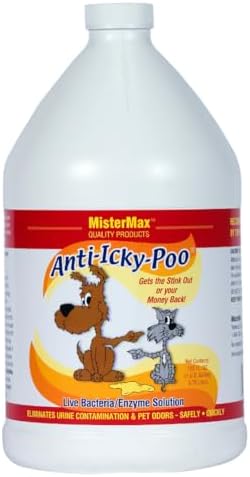 Mister Max Anti Icky Poo Pet Urine Enzyme Cleaner, Original Scent, 1 Gallon