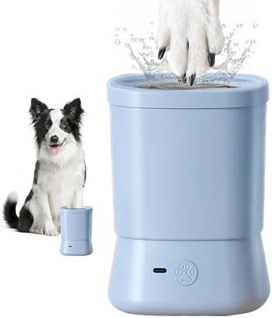 Electric Dog Paw Cleaner for Dogs，2 Speeds Automatic Dog Foot Paw Washer for Medium Large Cat Dog Pet