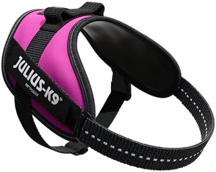 Julius-K9, 16IDC-DPN-M, IDC Powerharness, Dog Harness, Size: Mini, Dark Pink