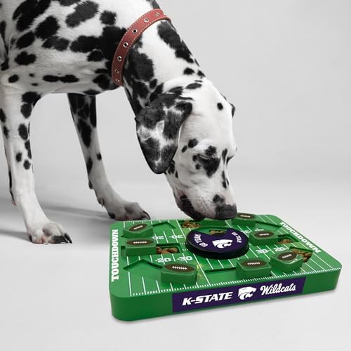 Pets First NCAA Kansas State Large Puzzle Toy, Dog Puzzle Treat Toy, New Large Size, Interactive Dog Treat Toy, Dog Slow Feeding Toy