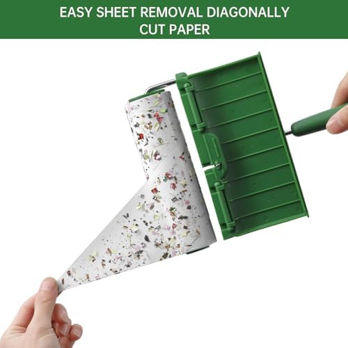 Fedicelly Large Lint Rollers Pet Hair Extra Sticky Furniture,Cat Dog Hair Remover Laundry Clothes Carpet,6.3 inches Wider with 320 Sheets Giant Lint Remover Brush for Couch