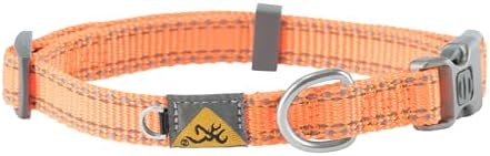 Browning Classic Webbing Collar, Medum, 1 X 14-20IN Safety Orange