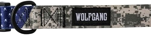 Wolfgang Heavy Duty, Adjustable Dog Collar with Quick Release Nylon Buckle for Walking & Training, DigitalDog Print, Small
