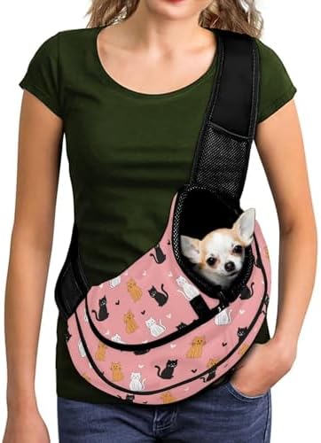 COEQINE Dog Carrier Sling 10-15 Lbs Bag for Small Puppy Pet Cats
