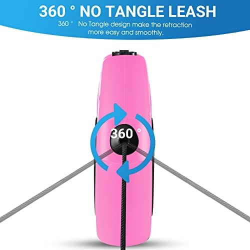 360°No Tangle 26 Ft Retractable Dog Leash for Dogs up to 99lbs