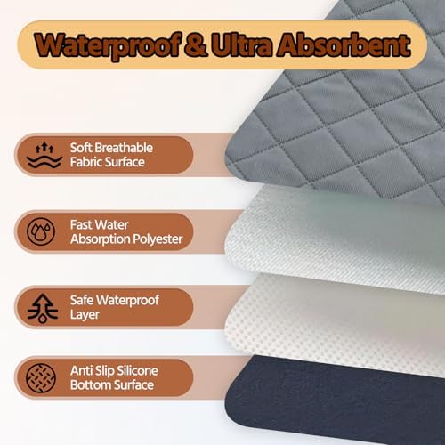 Washable Dog Pee Pads, Waterproof Training Mat,Small
