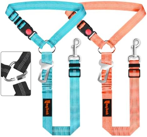Laqibak Removable Dog Seat Belt Harness for Car, 3 in 1 Pet Seatbelt Leash
