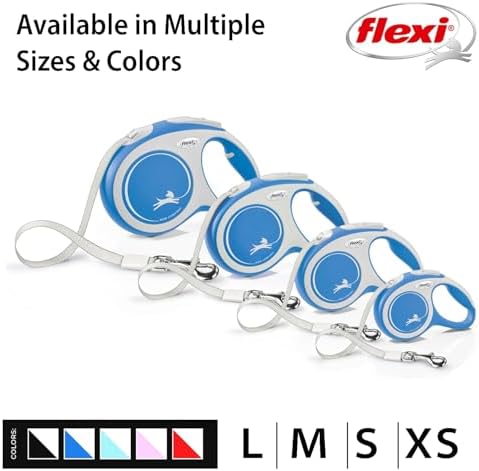 FLEXI® Comfort Tape Retractable Dog Leash, Medium, 16 ft - Blue