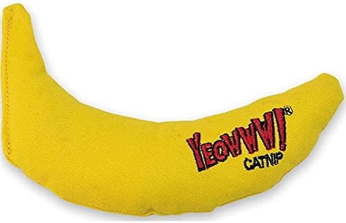 YEOWWW! DuckyWorld 100% ORGANIC CATNIP Leaf & Flower Cat Toy BANANA 3 PACK