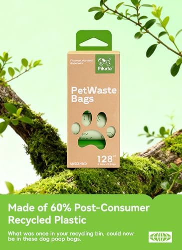 Dog Poop Bags, 128 Count, Unscented, Green