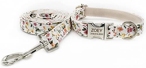 Custom Dog Collar with Names and Phone Number Engraved, Puppy Tags Personalized for Small Medium Large Pets