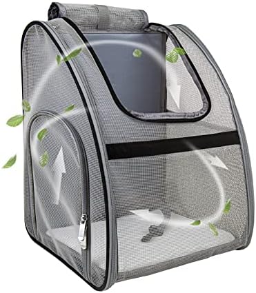Pet Carrier Backpack, Ventilated and Breathable for Cats Dogs, Collapsible Designed for Travel, Hiking & Outdoor Use Black