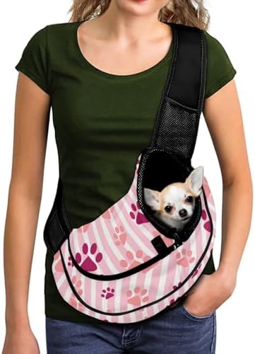 COEQINE Sling Bag Crossbody for Dog Walking Hands-Free Pet Carrier Bag