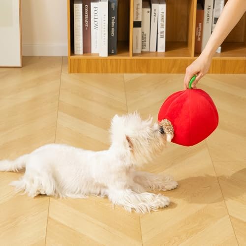 Hollypet Squeaky Hide and Seek Dog Toys for Small and Medium Dogs, Hedgehog