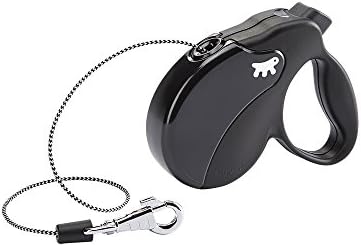 Ferplast Retractable Dog Lead Extendable Dog Leash Amigo Cord MINI, Retractable Cord, 3 m, Max 12 kg, Black