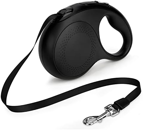Retractable Dog Leash, 26 Feet Dog Leash for Small to Large Dogs up to 110lbs, Anti-Slip Handle One Button Lock and Release, Heavy Duty 360° Tangle-Free