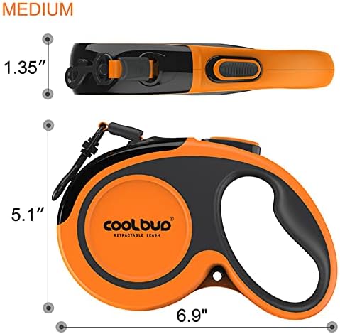 Retractable Dog Leash 360°Tangle-Free 16ft Heavy Duty Pet Walking Leash