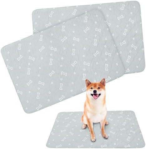 Washable Pee Pads for Dogs, 2 Pack Reusable Puppy Pads 28" x 42"