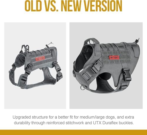 OneTigris Tactical Dog Harness Vest No-Pull Service Dog Vest for Large Dogs