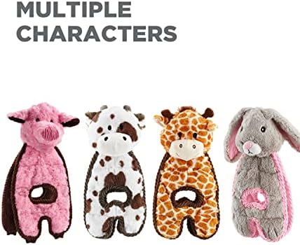Outward Hound by Charming Pet Cuddle Tugs Giraffe Plush Squeaky Dog Toy