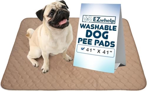EZwhelp Washable Dog Training Pads - Reusable Waterproof Whelping - 41x41in