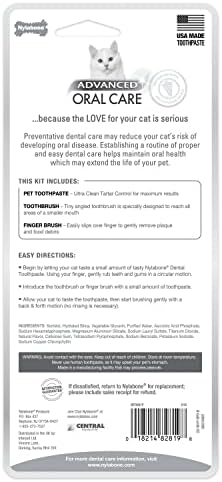 Nylabone Advanced Oral Care Cat Dental Kit Original (3 Count)