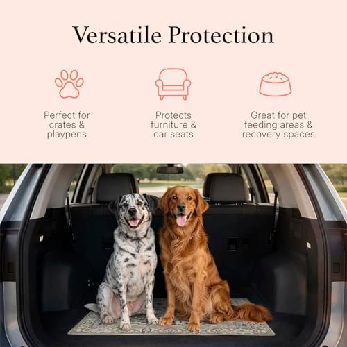 Lovewag Reusable Washable Dog Pee Pads, Sage Forest 28x41, 2 Pack