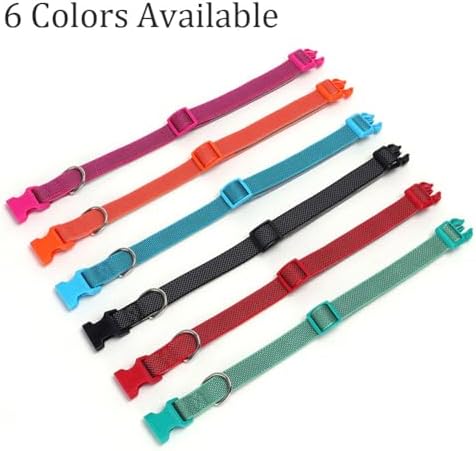 Reflective Nylon Padded Dog Collar with Quick Release Buckle