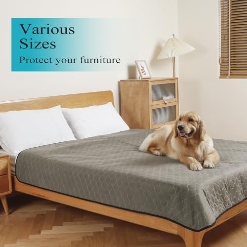 Bunlitent Washable Pee Pads for Dogs, 82" x 82", Brown, Reusable Puppy Pads