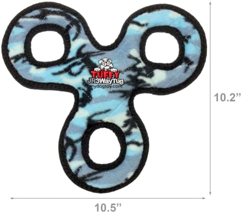 TUFFY® : 3Way Tug Dog Toy: Ultra Durable Plush Toy with Multiple Layers & Reinforced Seams, Washable and Floats, Original Construction