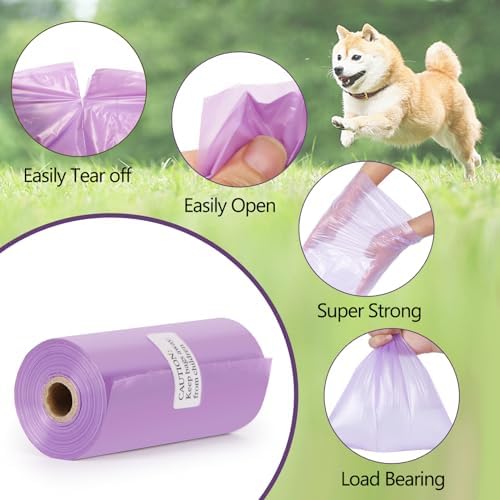 Dog Poop Bags Rolls: Large Leak Proof Hands Stay Clean Easy Tear 1140Count
