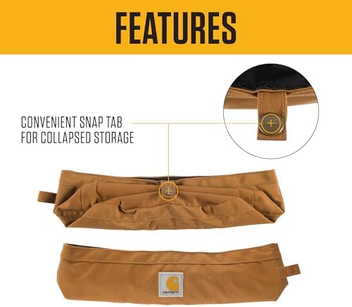 Carhartt Nylon Duck Travel Dog Bowl Carhartt Brown