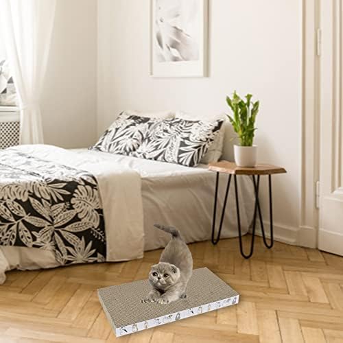 PatiencET Cardboard Cat Scratcher 5 Pack, Cat Scratching Board with Catnips