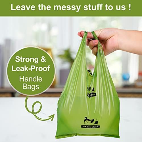 ECO-CLEAN Dog Poop Bags with Handle, 500 Count, Extra-Thick
