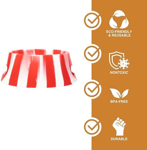 Silipint: Aqua-Fur Silicone Dog Bowl: Peppermint- 18oz Colapsible/Foldable, Lightweight, Feed & Water Dish, Pet Travel Pack of 1