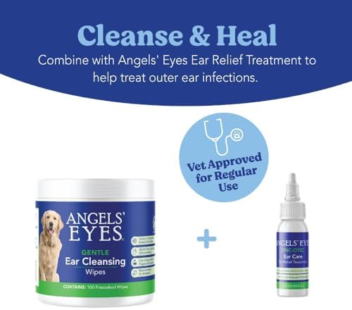 Angels' Eyes Dog & Cat Ear Wipes 100ct