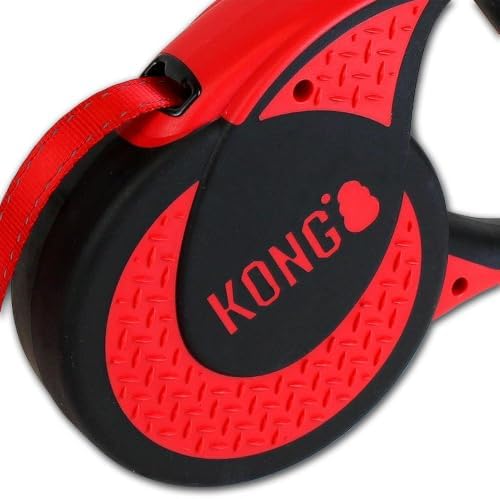 Alcott Kong Ultimate Retractable Dog Leash, Extra Large, Red, 16' Long