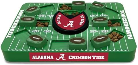 Pets First NCAA Alabama Large Puzzle Toy, Dog Puzzle Treat Toy, New Large Size, Interactive Dog Treat Toy, Dog Slow Feeding Toy