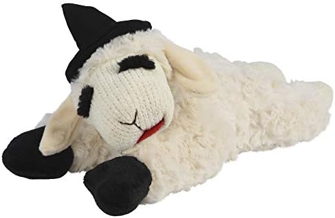 Multipet Lamb Chop with Witch Hat 10.5", White