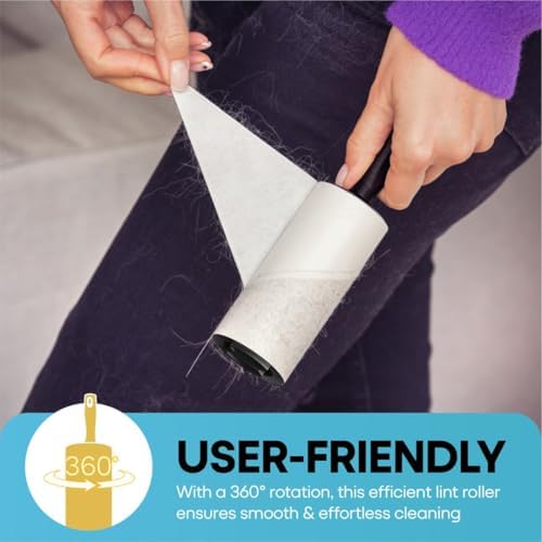 Dog Hair Lint Roller for Pet Fur Removal from Dogs Reusable Grooming Roller Removes Loose Hair Without Mess from Couch Clothes Furniture Easy to Use Pet Hair Remover 6 Pack