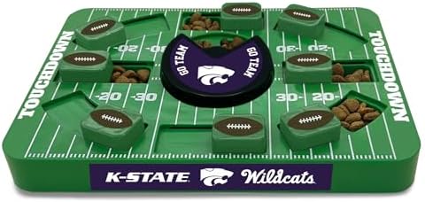 Pets First NCAA Kansas State Large Puzzle Toy, Dog Puzzle Treat Toy, New Large Size, Interactive Dog Treat Toy, Dog Slow Feeding Toy