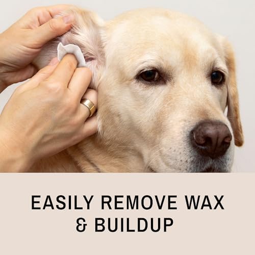 Eye Envy Fresh Ear Cleaning Wipes for Dogs. Made in the USA from Natural Ingredients. Unscented. Safe and Non-Irritating. Removes Dirt, Debris, and Wax buildup. 60 Count.