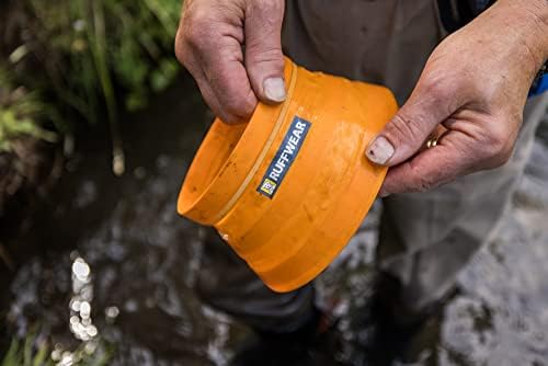 Ruffwear, Bivy Collapsible Dog Bowl, 60 fl oz, Salamander Orange, Medium