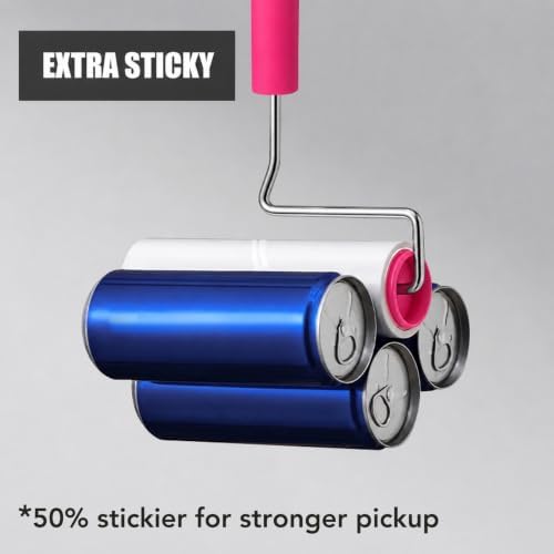 Extra Sticky Large Surface Lint Roller, 6.3''Wide Roller for Pet Hair