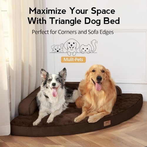 MEKIY Jumbo Orthopedic Waterproof Dog Bed with Sides for Extra Large Dogs